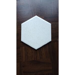 Vintage octagonal tile, beige with speckles. Set of 12.made in the USA